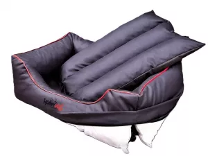 Pelíšek COMFORT černý s červeným lemem Oxford – Hobby Dog Pelíšek COMFORT černý s červeným lemem Oxford - oddělitelná poduška