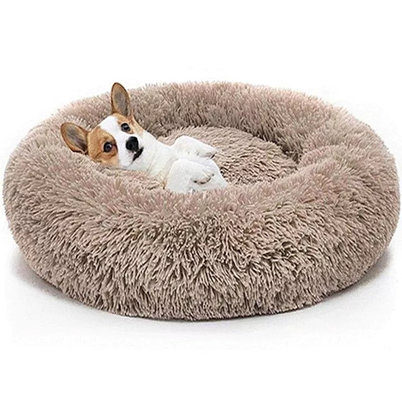 Pelíšek PUFFY DONUT šedo-hnědý na eshopu FajnPes + pes
