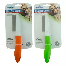 Pawise Dog Flea Comb hřeben na nečistoty a blechy obě barvy