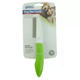 Pawise Dog Flea Comb hřeben na nečistoty a blechy zelený