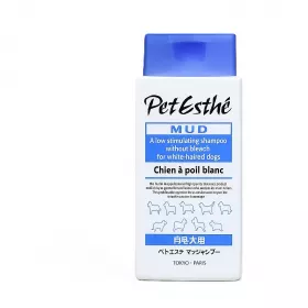 PetEsthé - bahenní šampon MUD pro bílou a světlou srst 350 ml