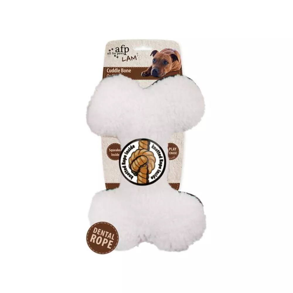 Plyšová kost pro psa AFP Lambswool Plush Bone