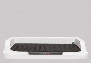Ortopedický pelíšek MEDICO LUX bílý s černou matrací Ekokůže – | Velikost L - 75 x 50 cm, Velikost XL - 94 x 62 cm