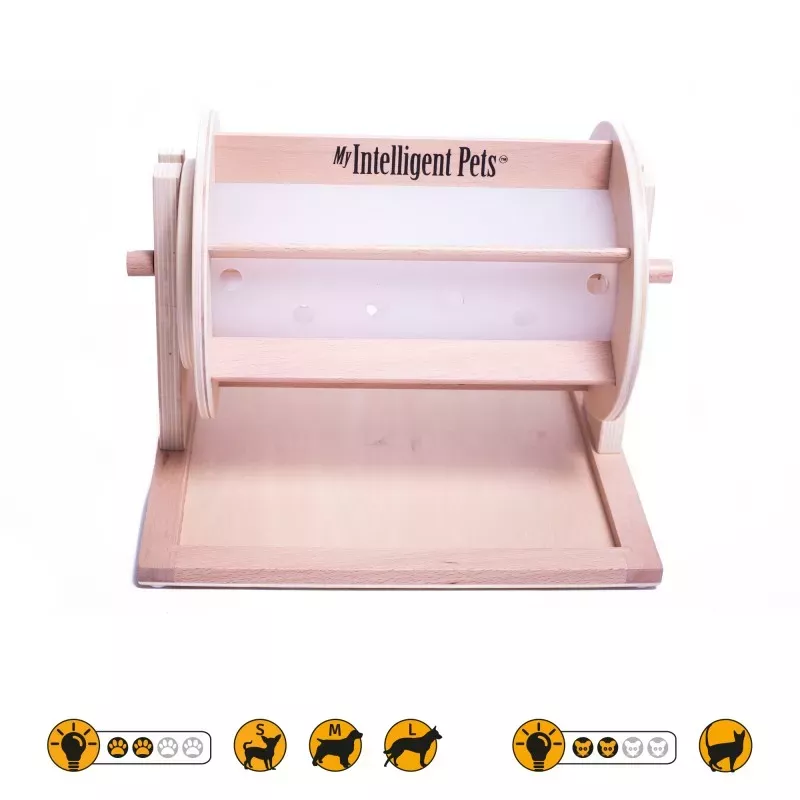 Dřevěný hlavolam pro psy Mandala a Hvězda na e-shopu FajnPes.cz
