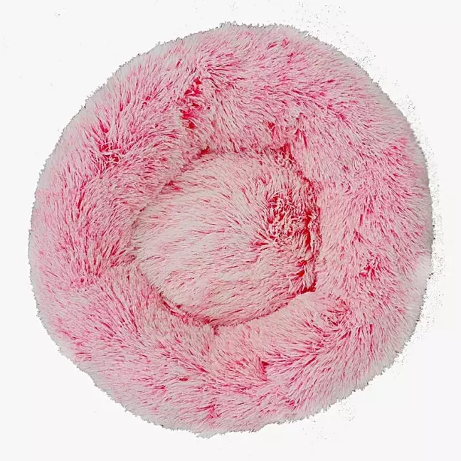 Pelíšek PUFFY DONUT světle růžový žíhaný  na eshopu FajnPes