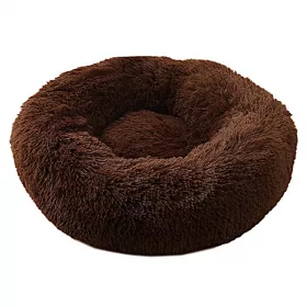 Pelíšek PUFFY DONUT tmavě hnědý - PETS plushies Pelíšek PUFFY DONUT tmavě hnědý z eshopu FajnPes.cz
