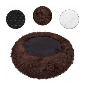 Pelíšek PUFFY DONUT tmavě hnědý - PETS plushies Pelíšek PUFFY DONUT tmavě hnědý z eshopu FajnPes.cz spodní strana pelíšku